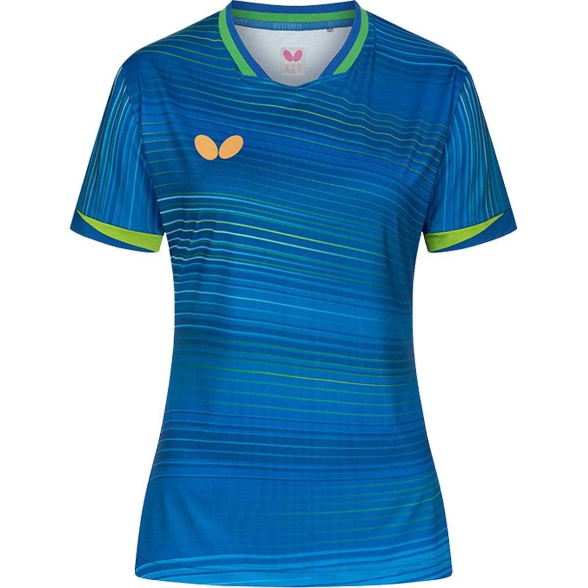 Butterfly Nagano Lady Shirt - Light Blue - Front